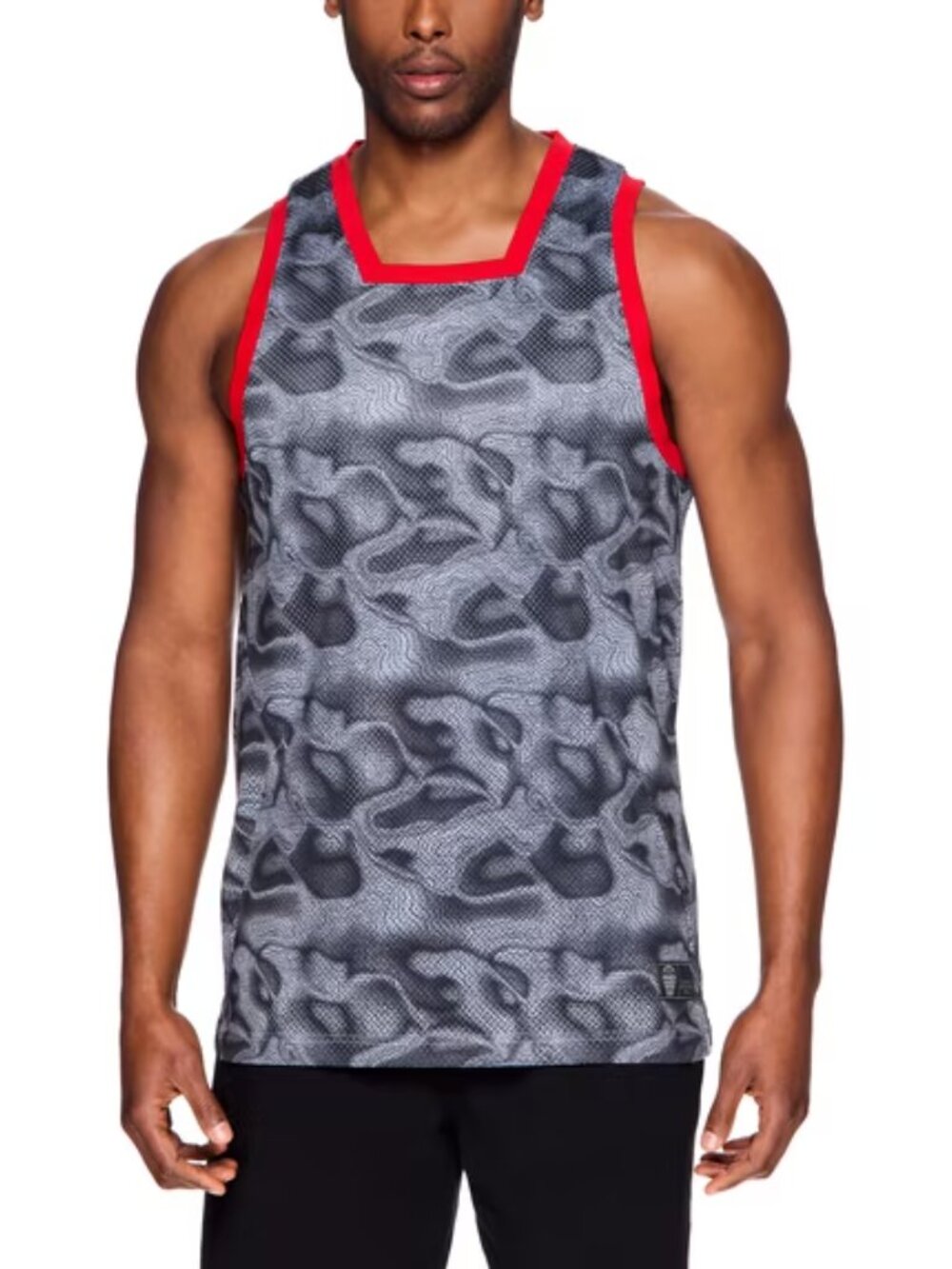 NEW And1 Men's Wraparound Basketball Tank Black/Sleet 3XL
